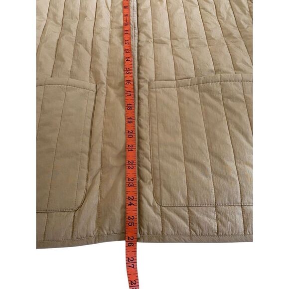 Calvin Klein Liner Jacket Khaki Quilted Winter Coat Outdoors Spring Preppy - Picture 12 of 15